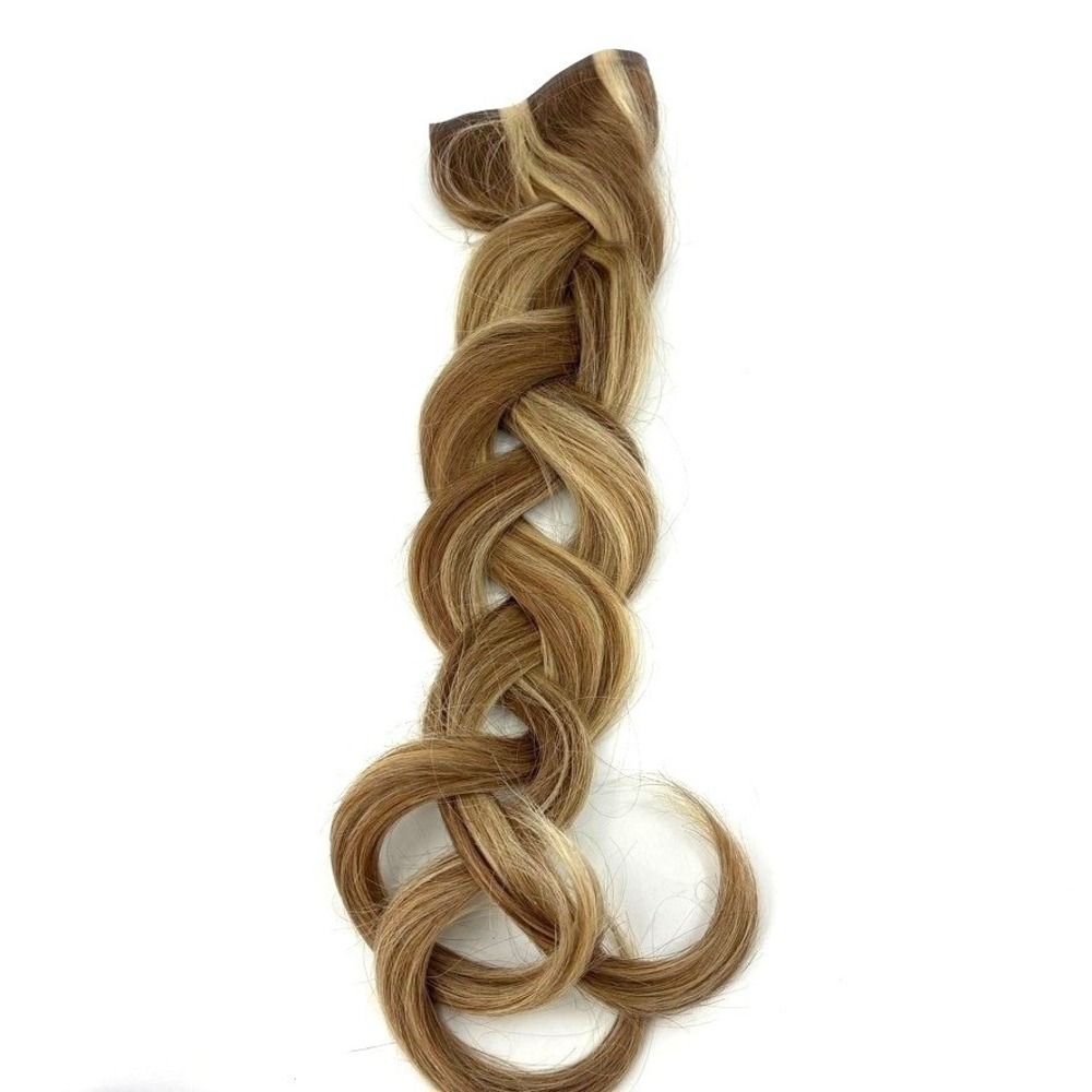 Hidden Crown Flip-Up Clip 18" Light Blonde with Lowlights #60/8 Hair Extension